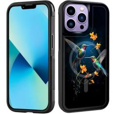 ZQLPLZR Capa magnética para iPhone 15 Pro Max, [compatível com MagSafe] [proteção contra quedas de grau militar] Capa de telefone resistente à prova de choque para iPhone 15 Pro Max de 6,7 polegadas,