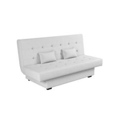 Sofá Cama 3 Lugares Laila Sintetico Branco Matrix