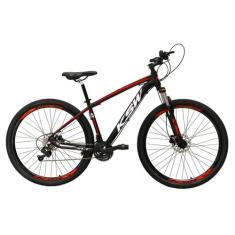 Bicicleta aro 29 Ksw Xlt 27v Freio Disco Hidráulico Garfo Trava Preto 