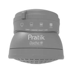 Chuveiro Ducha Pratik 3602-E/P5PK 4 Temperaturas Preto 6800W 220V