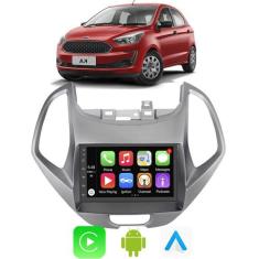 Kit Multimidia Ford Ka 2018 2019 2020 2021 7" CarPlay Android Auto Voz