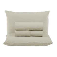 Lençol de Cama Super King 04 peças 300 Fios Percal 100% Algodão Cama B