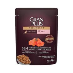 Ração Úmida Gourmet Sabor Salmão 85g Gran Plus para Gatos Adultos - Gr