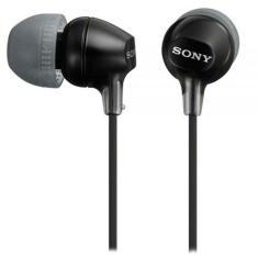 Fone De Ouvido Sony Mdr-ex15lp Sem Microfone Conector 3.5mm P2 Preto