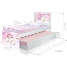 Cama Unicórnio Uni com Auxiliar