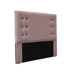 Cabeceira Cama Box Casal 140cm e Recamier Gênova Veludo Lilás S04 - D`Rossi