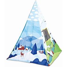 Tapete de Atividades Camping Com Piscina de Bolinhas e Tenda