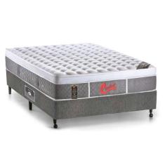 Cama Box Casal: Colchão Molas Castor Pocket Light Stress Oxygen New Pl