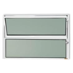 Janela de Alumínio Basculante 40x40cm Vidro Mini Boreal Master Brimak