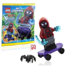 Minifigura LEGO Marvel Spider-Man Miles Morales com skate