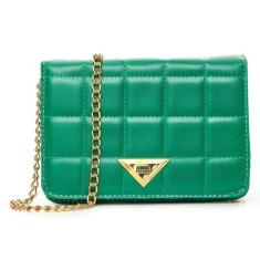 Bolsa feminina transversal  bordada com corrente super versátil ideal 