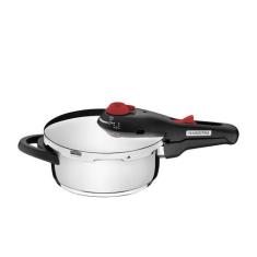 Panela de pressao solar em aco inox fundo triplo 5 dispositivos de seg