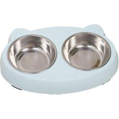 Comedouro Tigela Dupla com Tigela Removível 26x17cm