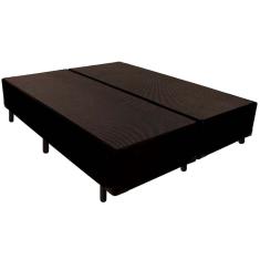 Cama Box Base Universal King Courano Black (193x203x24) - Luckspuma