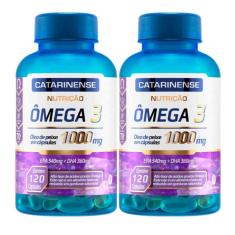 Kit Omega 3 1000Mg 120 Cápsulas Catarinense 2 Unidades