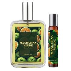 Perfume Mandarina Verde Homem 100Ml + Roll On 10Ml Natural - Essência 