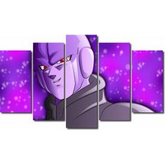 Quadro Decorativo Dragon Ball Z Goku Super Sayajin 5 Peças