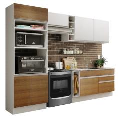 Cozinha Completa Madesa Jade com Armário e Balcão (Sem Tampo e Pia)