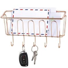 Porta Chaves - Cartas Suporte Multiuso de Parede Rosê Gold