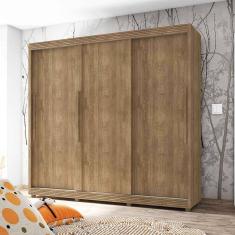 Guarda Roupa 3 Portas de Correr Veneto 5 Gavetas com Pés - Lanza