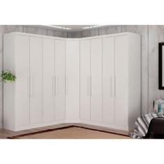 Guarda-Roupa Modulado de Casal Safira 001 em MDF com 9 Portas e 6 Gavetas Clic Móveis