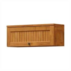 Armário Aéreo De Cozinha Em Madeira 80cm 1 Porta Basculante Mel - Cavazotto