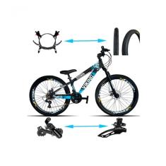 Bicicleta Viking Aro 26 Tuffx25/30 Vmaxx Freio Hidráulico 21v Preto Azul