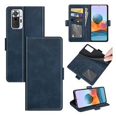 Capa para Xiaomi Redmi Note 10 Pro, carteira de couro PU premium estilo livro ímã capa flip dobrável suporte capa com compartimentos para cartão para Xiaomi Redmi Note 10 Pro Max capa de telefone