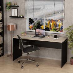 Mesa De Escritório Escrivaninha 160x60cm Tampo 30mm - Netmobil