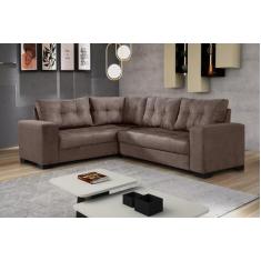 Sofá de Canto 5 Lugares Bia Império Estofados