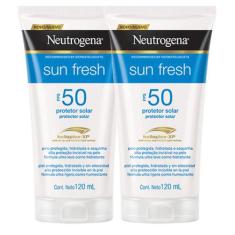 Kit 2 Protetor Solar Neutrogena Sun Fresh FPS 50 120mL