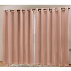 Cortina Blackout em Tecido Prime 3,00 m x 2,70 m - Avelã - Bella Vita