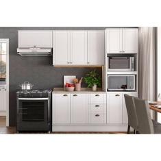 Cozinha Completa Bella 4 Peças (2Armários+1Balcão+1Paneleiro) C4P57 Br