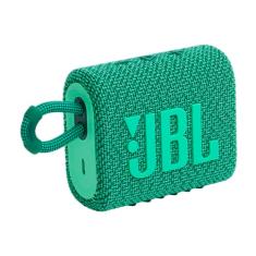 JBL Go 3 Eco - Mini alto-falante Bluetooth portátil, grande áudio e graves fortes, IP67 à prova d'água e poeira, 5 horas de reprodução, feito em parte com materiais reciclados (verde Eco)