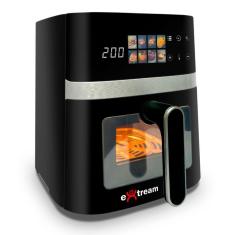 Air Fryer Fritadeira Elétrica Digital Extream 5,5L Preto e Prata, 220v