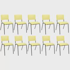 Kit 10 Cadeiras de Escritório Niala NR17 Plaxmetal