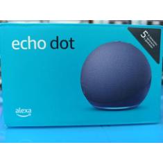 Echo Dot 5 Geraçao Smart Speaker com Alexa - Amazon (Azul)
