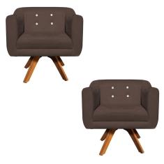 Kit 02 Poltronas Giratória Julia Mm30