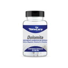 Dolomita com magnésio vitamina d e vitamina k 60 cápsulas - take care 