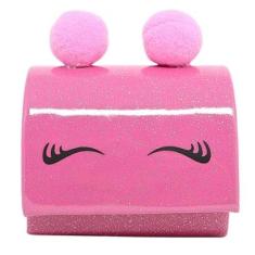 Bolsa Infantil Menina Delicada Rosa Pink Bolsinha Clutch Carteira Transversal Blogueirinha Pequena-Feminino