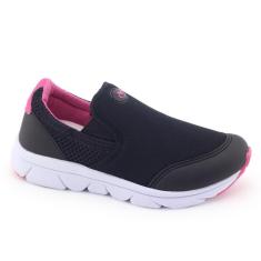Tênis Infantil Slip On Via Vip VV1042B Com Elástico-Unissex