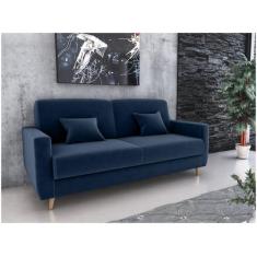 Sofá Cama Emília 2 Lugares 190cm Azul Matrix, Gelo, 3