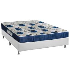 Cama Box Casal: Colchão Anatômico Ortobom D28/EP Fort Tech ISO 60 + Ba