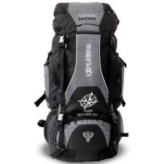 Mochila Camping Trilha Cinza 70L Litros Impermeável