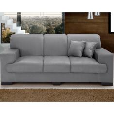 Sofá 3 Lugares Manuela Império Estofados Cinza