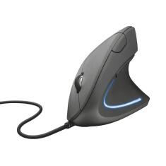 Mouse Vertical Trust Verto Ergonômico 1600 DPI, 6 Botões, T22885