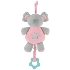 Móbile De Pelúcia Coala Musical Com Corda Rosa Buba
