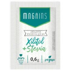 Adoçante Xilitol Com Stevia Magrins Sachê 0,6G Caixa 50 Unidades