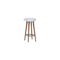 Banqueta Moderna Alta Roma Slim Branco 70cm
