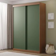 Guarda-roupa 2 Portas Samambaia Cabecasa Madeiramadeira Freijó/Verde